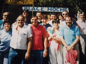 NIMES rassemblement 1986 nimes quartier place hoche